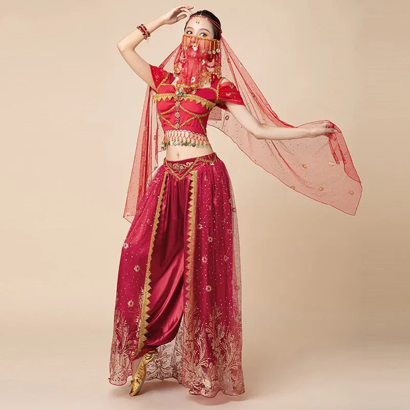 Belly Dance Dress Jasmine Princes Cosplay Dresses Han and Tang Chinese Style Cos Costume Girls female Belly Dance Outfits