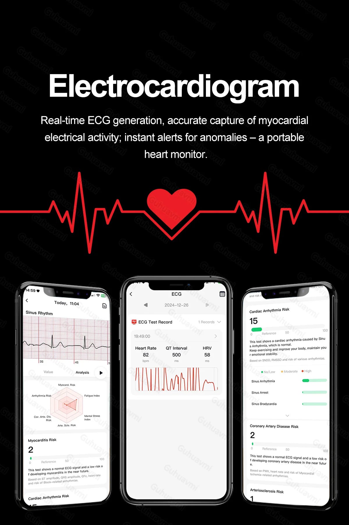 Smartwatch  AMOLED Screen Call ECG Sport Watchs Air pump Measurement BP Micro physical examination AI dial Smart Watch Men Women