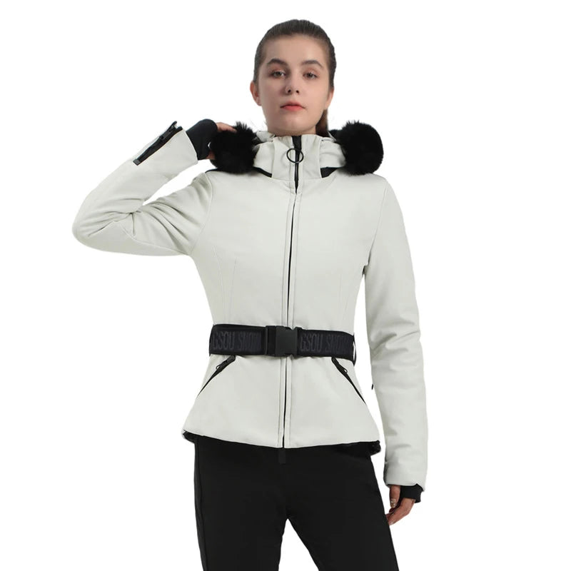 Snowboard Jackets 2025 Mountain Winter Hooded Woman Snow Jackets Outdoor Skiing Jacket Sports Outerwear Windproof Warm Tracksuit