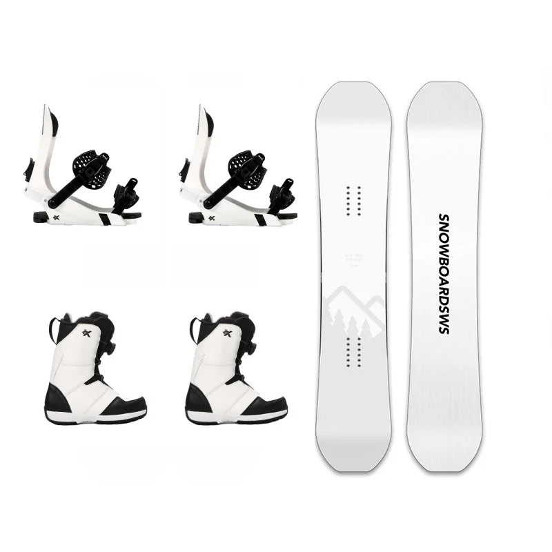 New Design Snowboard Five Piece Set Freestyle Wood Core Snowboard for Adults Men and Women