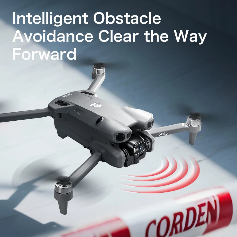 Original GT50 Drone Dual Camera 5G 8K Aerial Aircraft Obstacle Avoidance UAV Fixed GPS Remote Control  Foldable Quadcopter Gifts