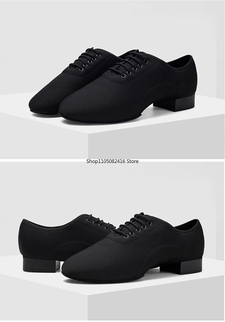 Mens Dance Shoes  Outdoor Indoor Ballroom Waltz Dance Shoes Adult Black Tango Jazz Modern Dance Shoes