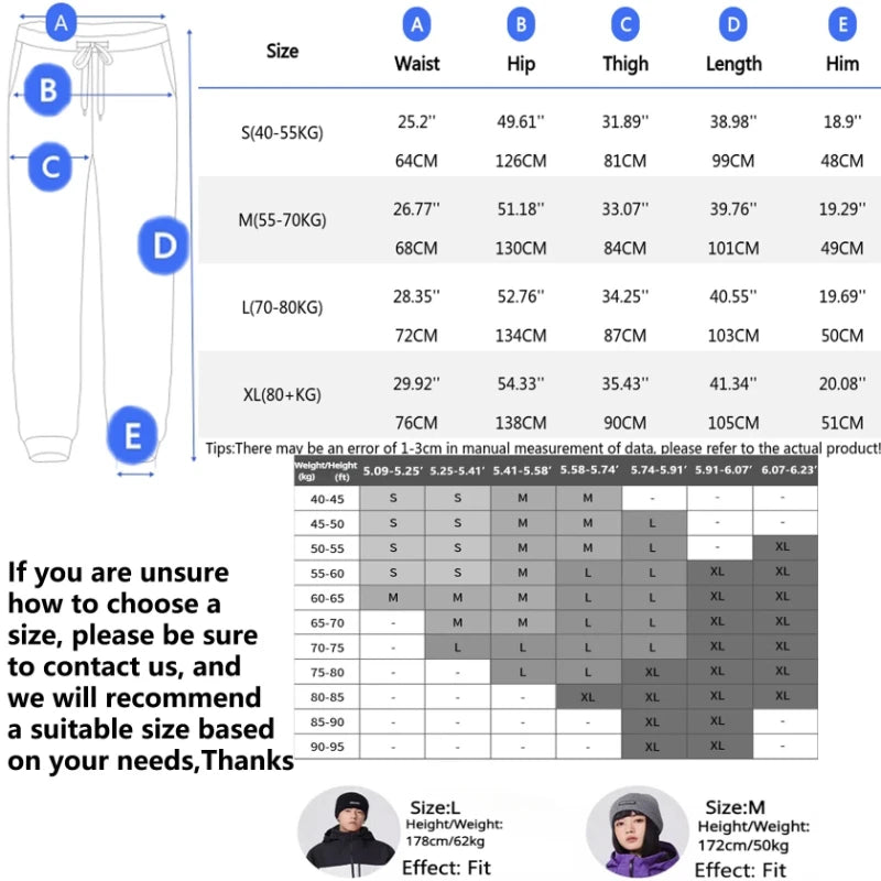 Man Snow Overalls Women Couple Loose Skiing Pants Outdoor Sports Waterproof Windproof Ski Trousers Winter Warm Adult Pants 2026