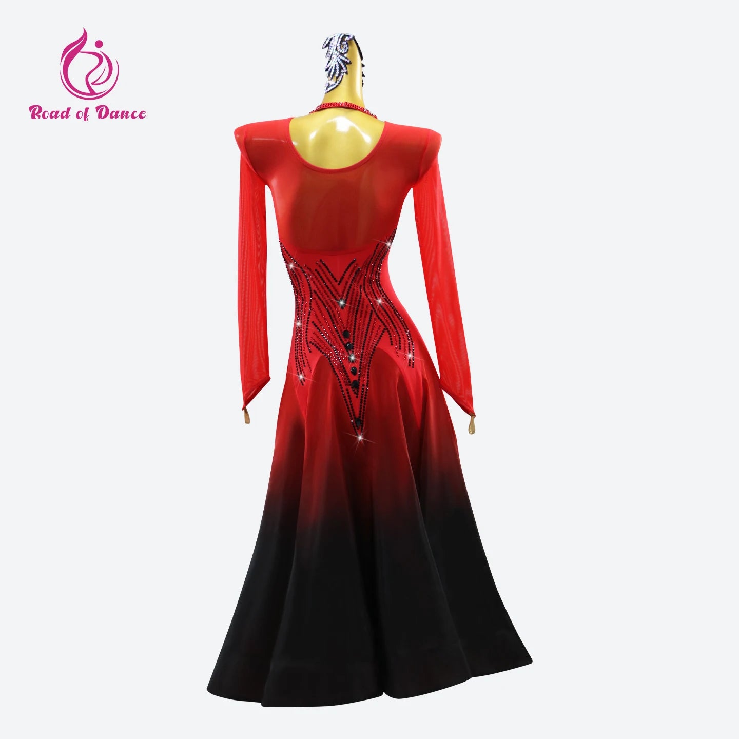 Womens Modern Dress Carnival Girls Ballroom Dance Costumes Waltz Female Suit Korean Stadium Lyrical Long Sleeve Stage Party Sets