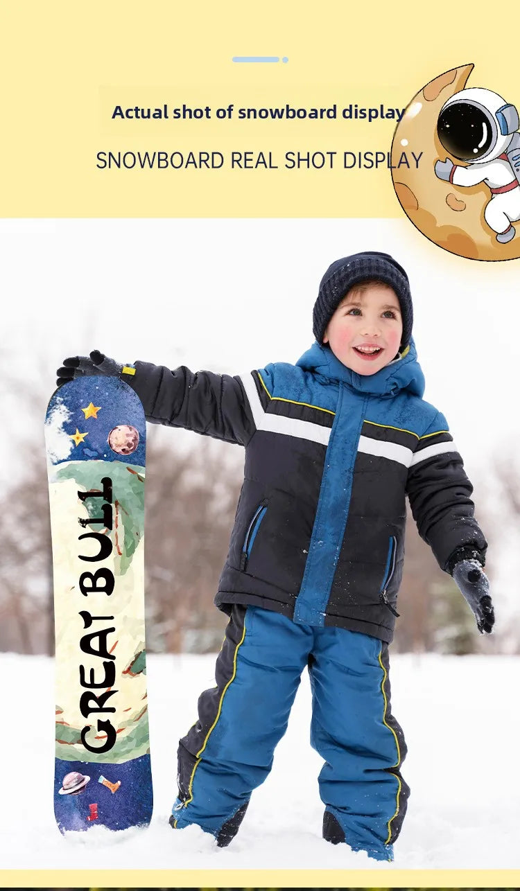 Children's Snowboard Set Baby Snowboard Boys and Girls Snowboard New Ski Equipment