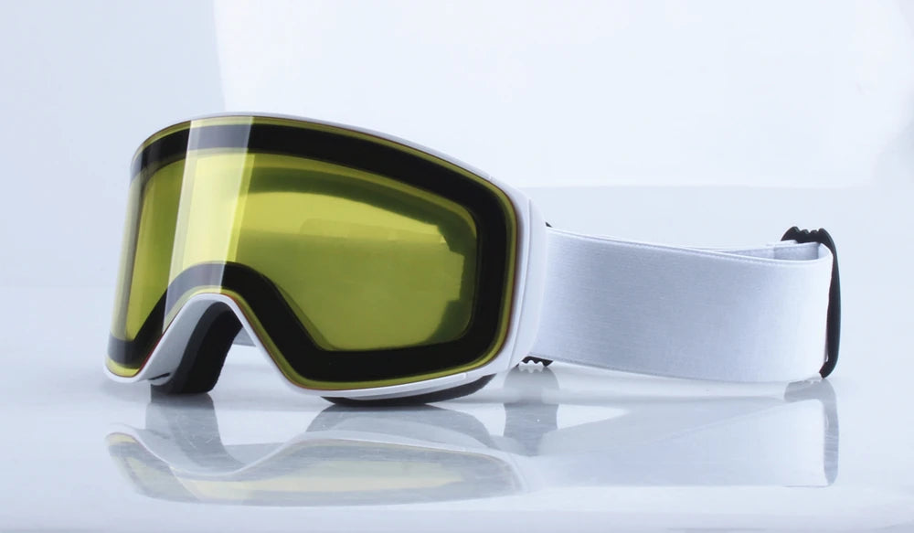 Magnetic Lens Snow Goggles Double Layer Anti-Fog UV Protection for Skiing Snowboarding High-definition Clarity Unisex Skiing
