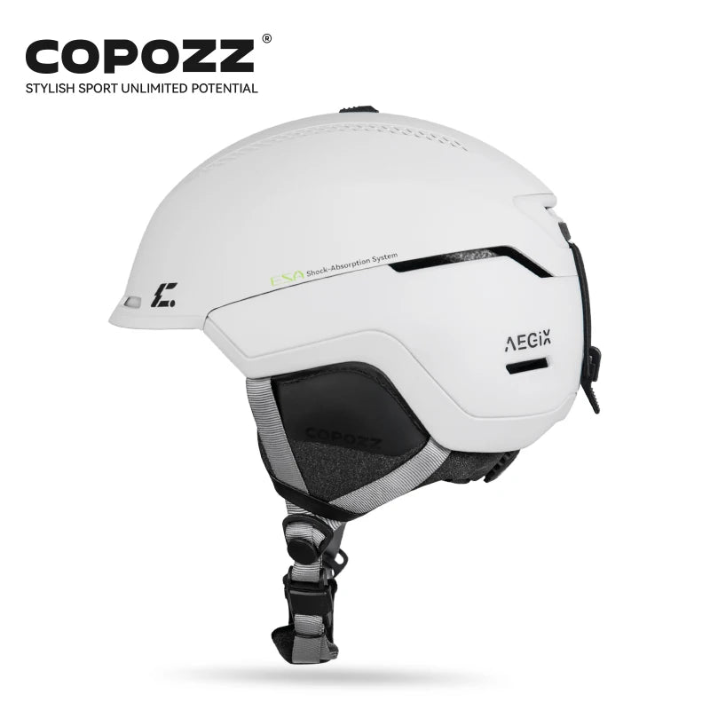 COPOZZ Winter Ski Helmet One-piece Adult Universal Snow Helmet Skating Ski Snowboard Outdoor Sports Helmets with RECCO Reflector