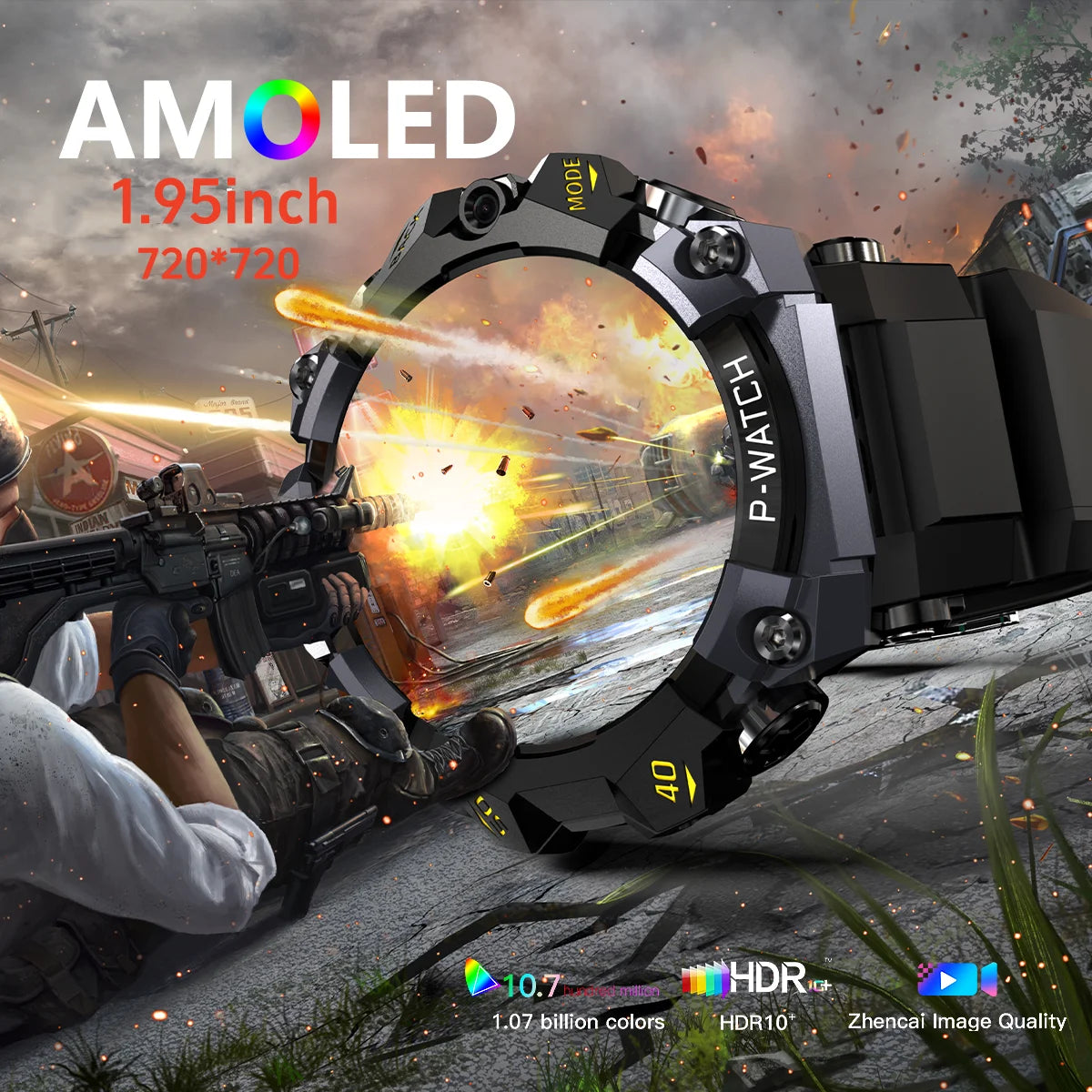 Q668 Smartwatch Android 10.0 Smart Watches With 1.95 inch Amoled Larger Screen insert 4g/5g Sim Card GPS WIFI IP68 Waterproof