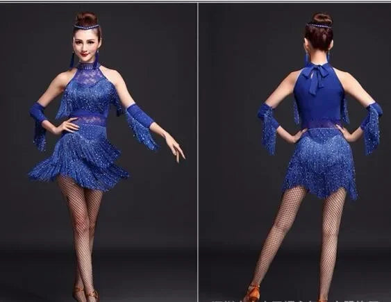 2026 New Latin Dance Dress Women/Girls/Lady New Sexy Fringe Salsa/Ballroom/Tango/Cha Cha/Rumba/Samba/Latin Dresses For Dancing