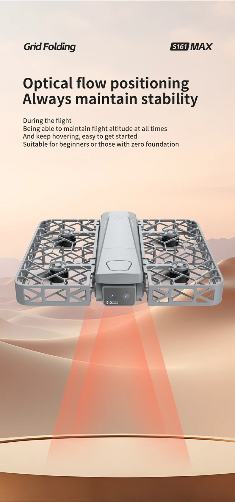 2025 NEW S161 MAX MIni Drone Cam 4K HD Professinal Dual Camera 4.5-inch screen UAV With screen brushless motor Quadcopter Drones