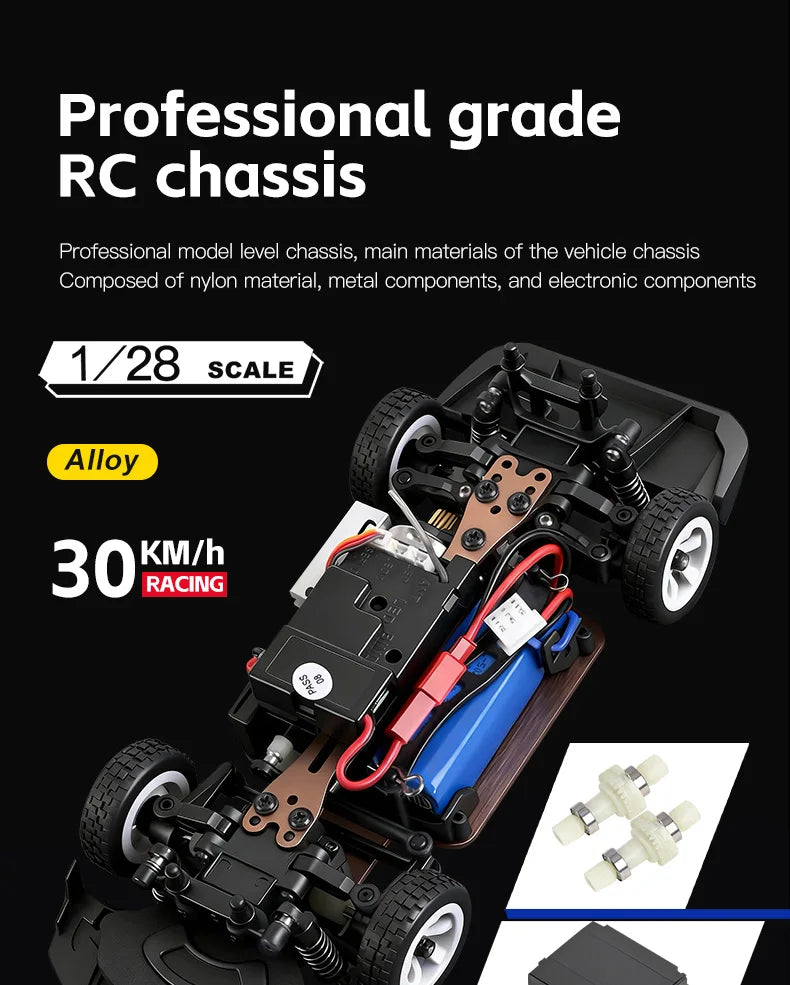 WLtoys 284191 284019-A Upgraded Gyro 1/28 RC Drifting Car 4WD High Speed Radio Control Model 2.4G Drift Racing Vehicle Mini Gift