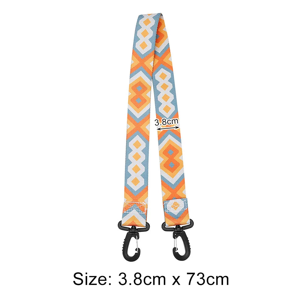 Nylon Skiing Pole Shoulder Hand Carrier Adjustable Lash Handle Straps Buck Hook Loop Protecting Black Nylon Ski Handle Strap Bag