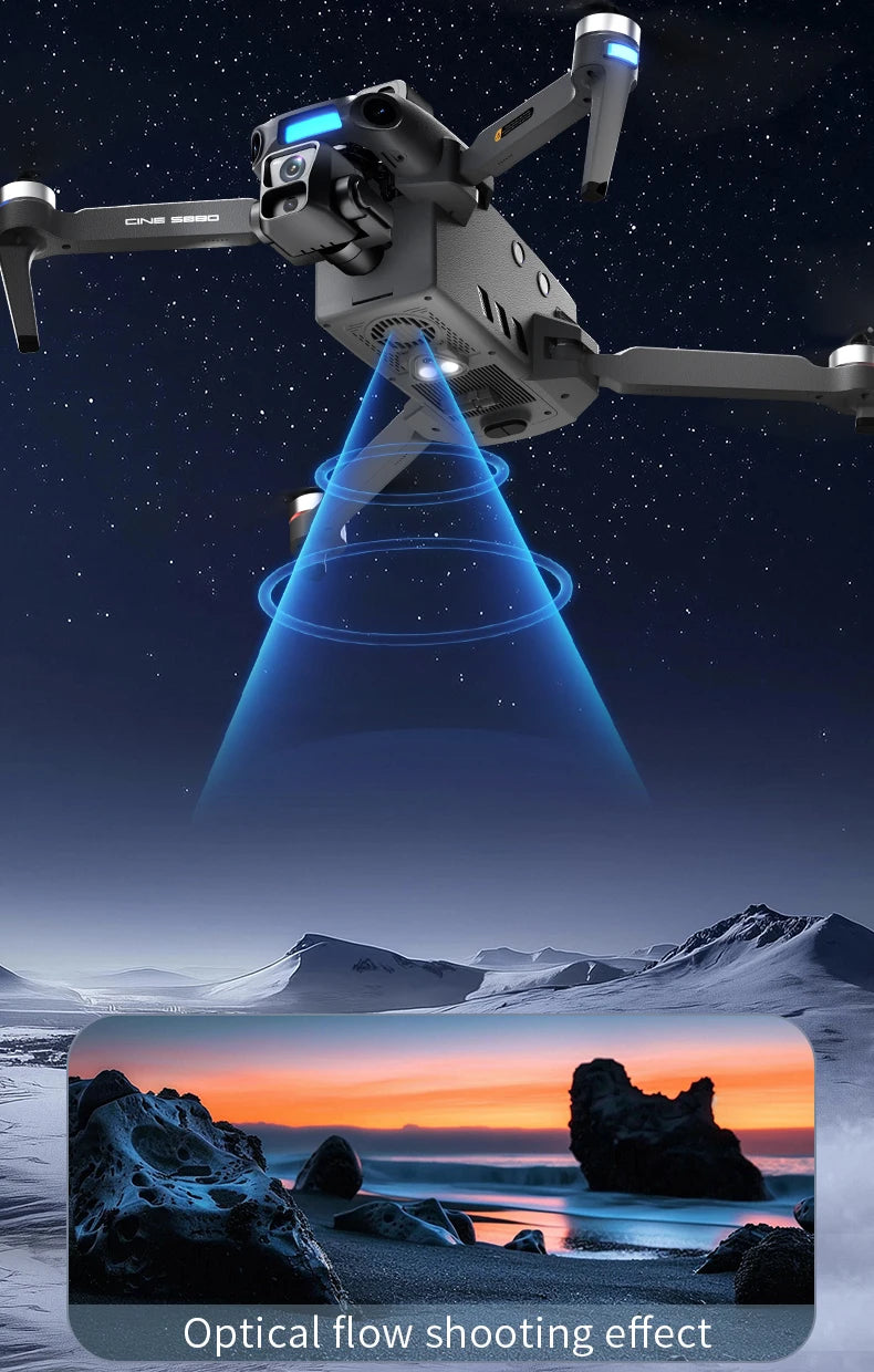 S880 Max Fishing GPS Drone 8K Dual Camera 5G Wifi FPV 3-Axis Gimbal Professional Obstacle Avoidance Quadcopter Airdrop RC Dron