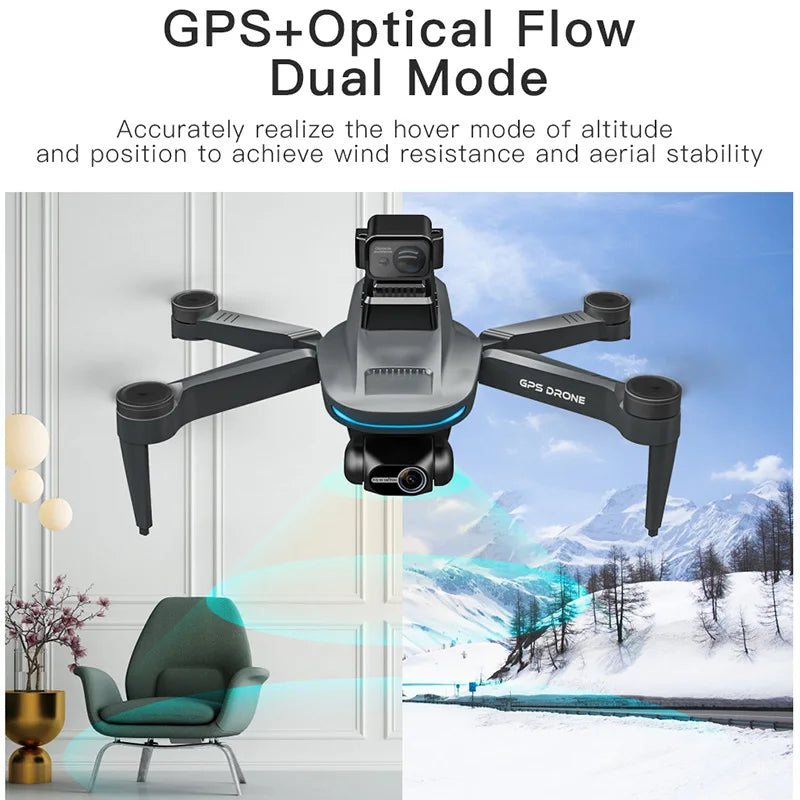 L200 PRO MAX Drone GPS 8K Professional 2-Axis PTZ HD Dual Camera 5G WIFI FPV 360° Laser Obstacle Avoidance Brushless Motor Dron