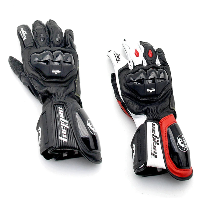 AFS18 Motorcycle gloves hard shell high-quality leather gloves Furygan Loire motorcycle riding protective long gloves