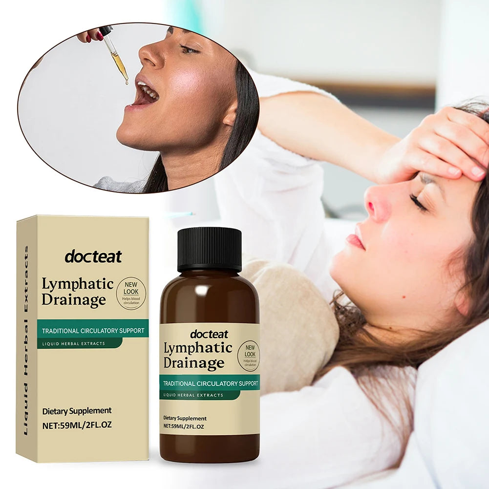 59ml Lymphatic Drainage Liquid Drops  for Women Men Lymphatic Drainage Supplement For Immune Support Body Care Supplies