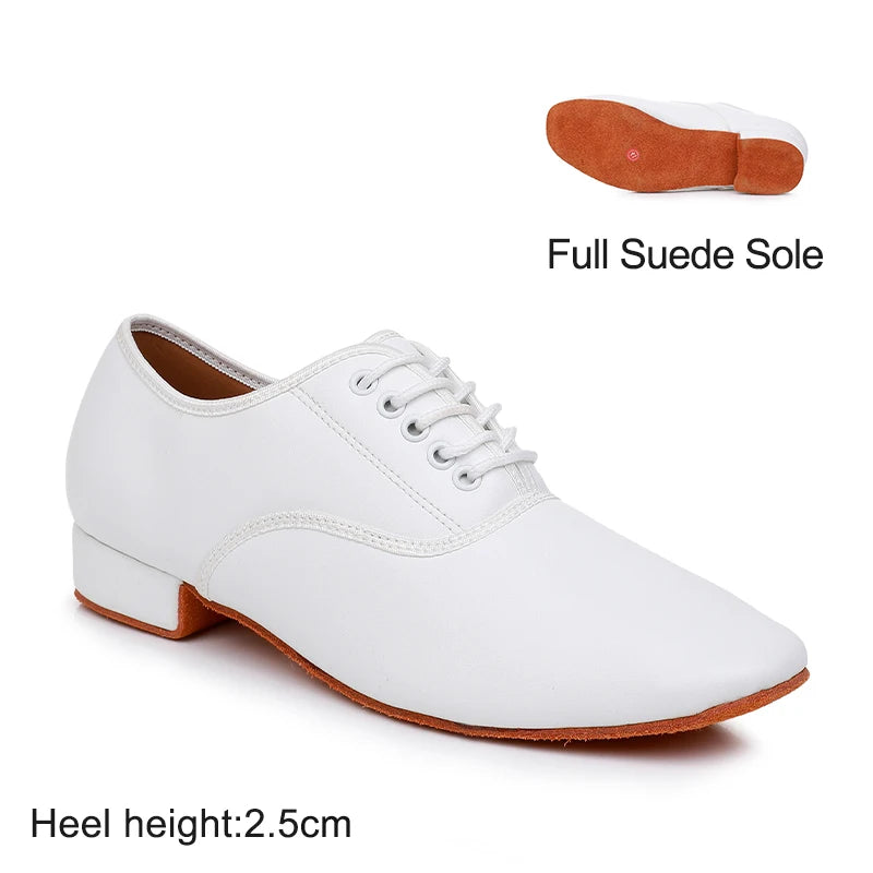 Men's Modern Jazz Sneaker for Men Boys Professional Black White Latin Salsa Shoes Plus Size Low Heel Tango Ballroom Dance Shoes