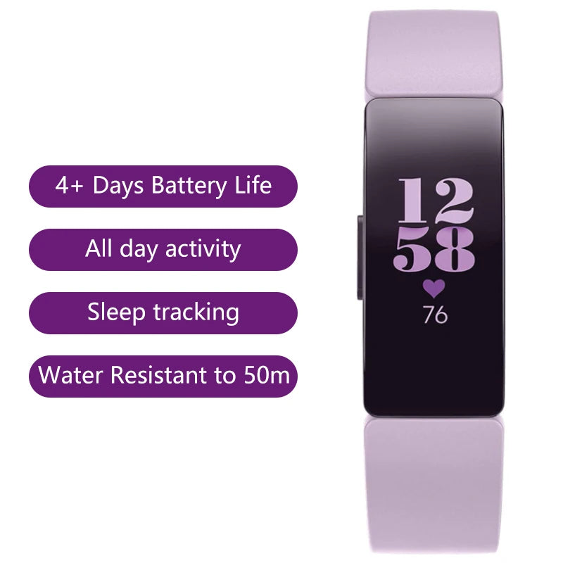 Fitbit Inspire HR Health & Fitness Tracker Smart Band Sleep Swim Tracking/Heart Rate Waterproof Sports Bracelet Smartwatch