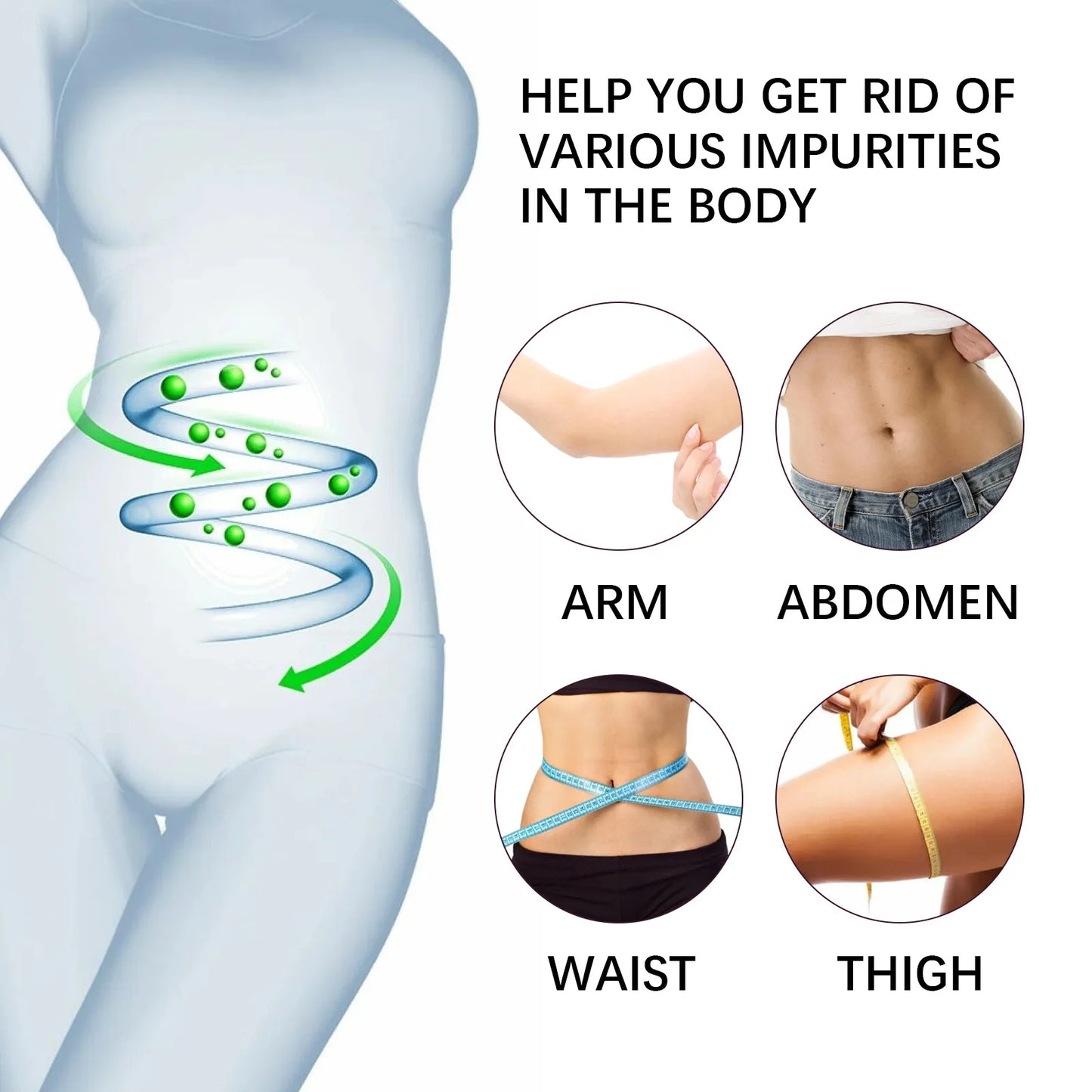 Fat Burning Detox Pills Losing Weight Anti Cellulite Flat Abdomen Firming Lifting Sagging Skin Shaping Waistline Slimming Care