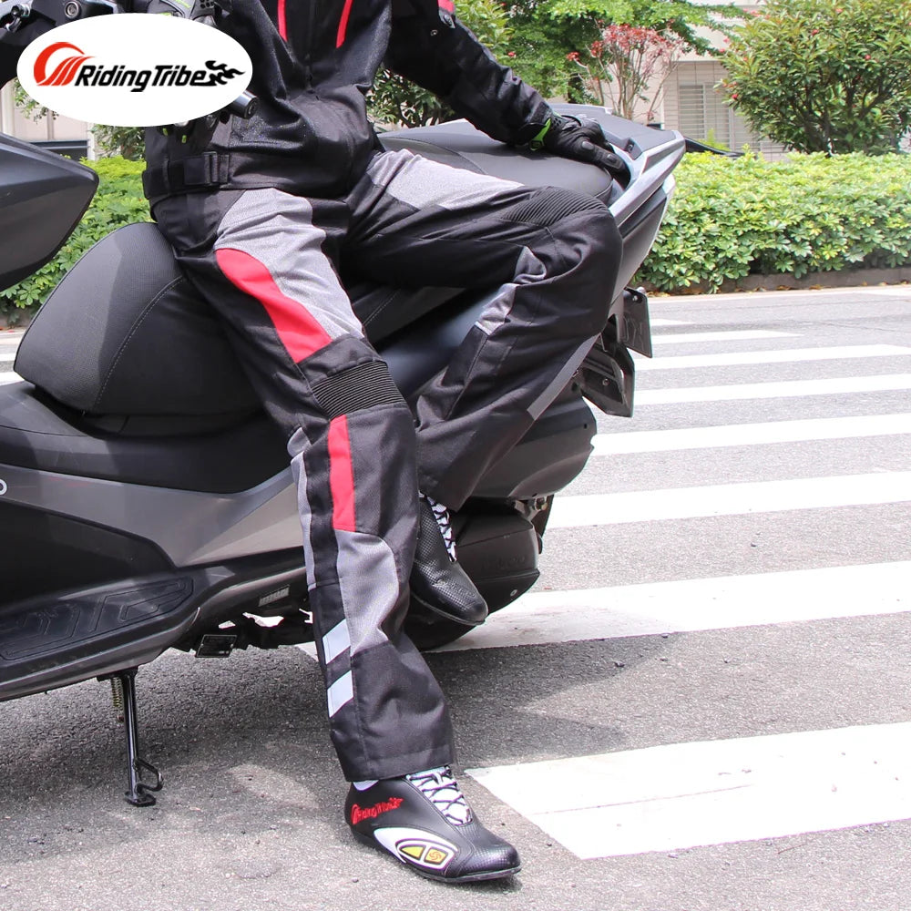 Motorcycle Pants Summer Breathable Winter Warm Motorbike Riding Protective Waterproof Trousers with free Liner and Kneepads HP12