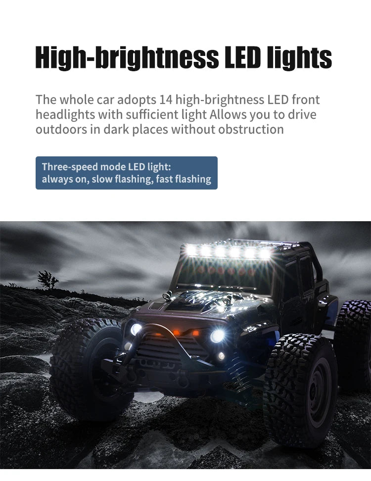 4WD 1:16 80KM/H Super Brushless 50KM/H Brushed RC Car 4x4 Off Road Remote Control High Speed Drift Racing Truck Toy Kids Adults