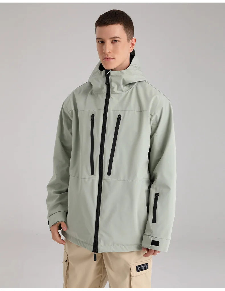 SEARIPE Winter Men Women Hooded Ski Jacket Waterproof Breathable Warm Snowboarding Coats Male And Female Outdoor Skiing Tops