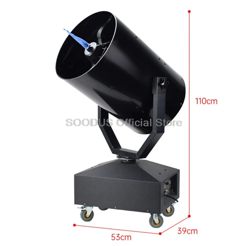 High Power Shaking Snow Machine Out Door Artificial Fake Snow Making Machine Snowflake Maker Moving Head For Party Event Stage