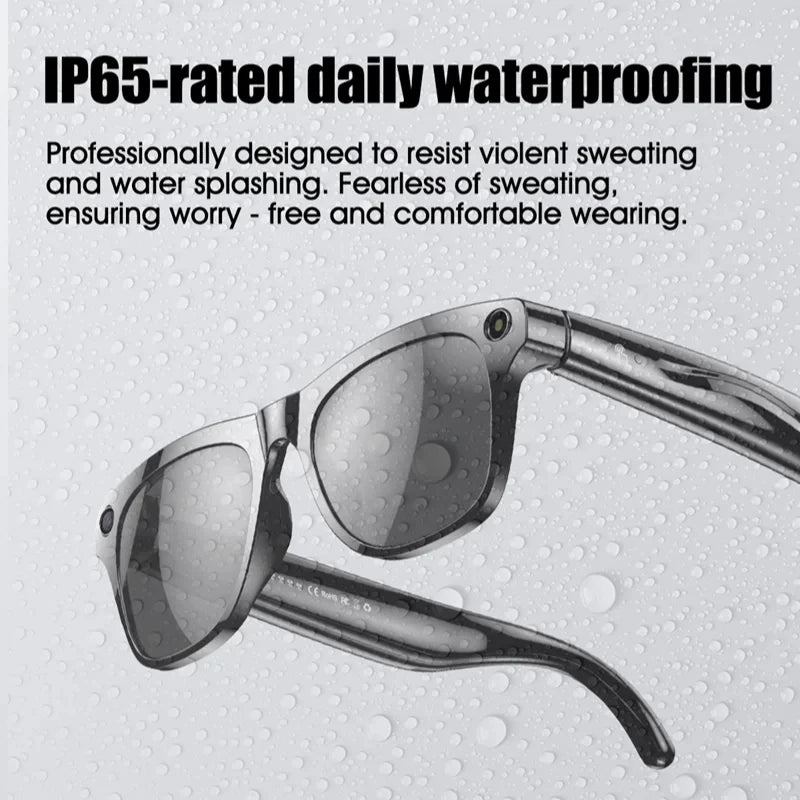 Lenovo AI Smart Glasses 800W Anti Shake HD Camera Video Recording Languages Translation Sunglasses BluetoothMusic Play Man Women