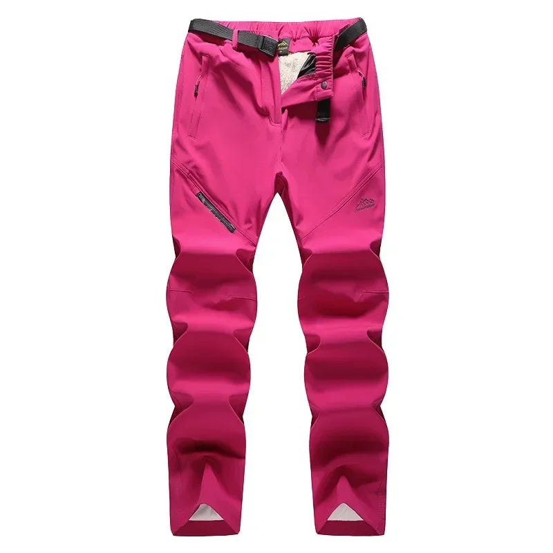 Winter Women Ski Pants Outdoor Windproof Waterproof  Warm 2 in 1 Snow Trousers  Female Ski Snowboard Pants Brand