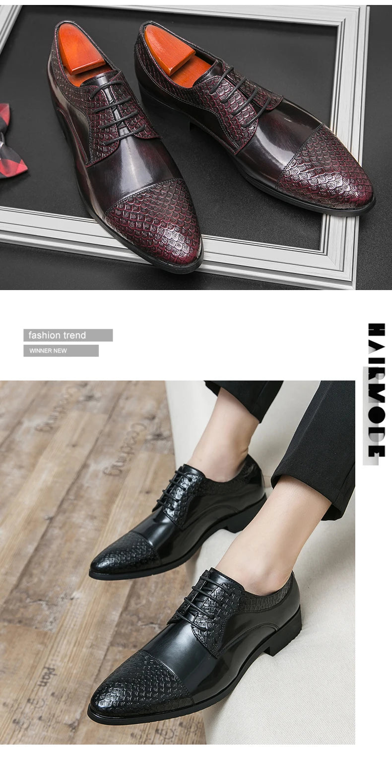 Dress Shoes Man Classic Casual Business Leather Shoes Men Formal Wedding Office Leather Shoes For Men Social Shoe Male
