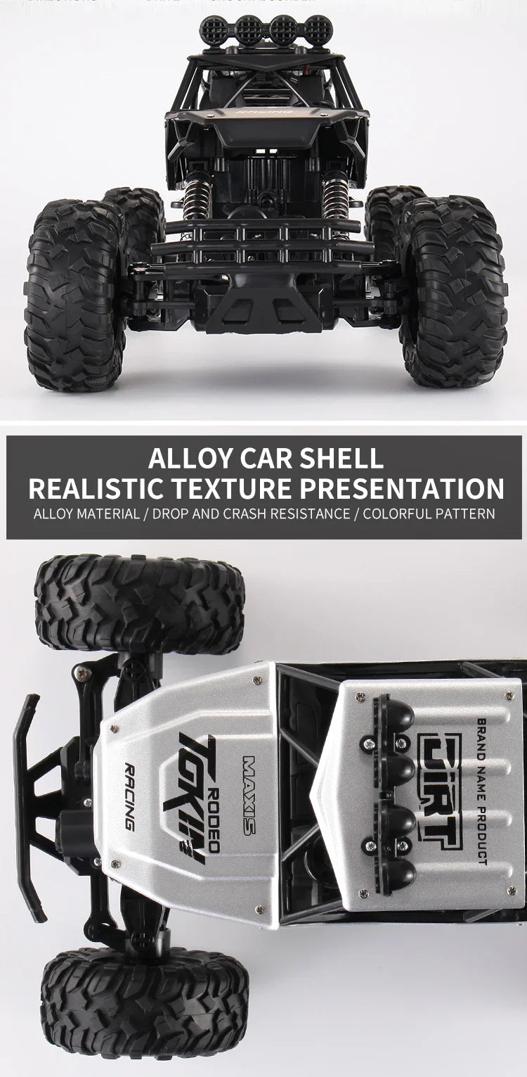 RC Off road Truck 1:12/16 4WD RTR Durable Beginner All Terrain RC Cars High Speed 20Km/h Remote Control Monster Truck Gifts Toys
