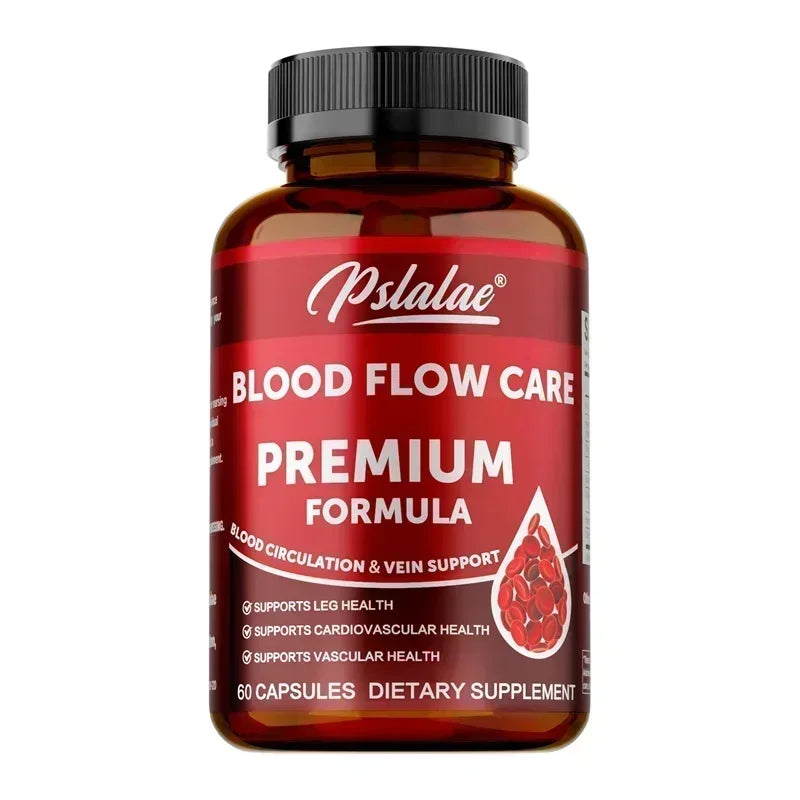 Blood Flow Care Capsules - Promotes Heart Health and Blood Circulation, Improves Varicose Veins, and Relieves Discomfort