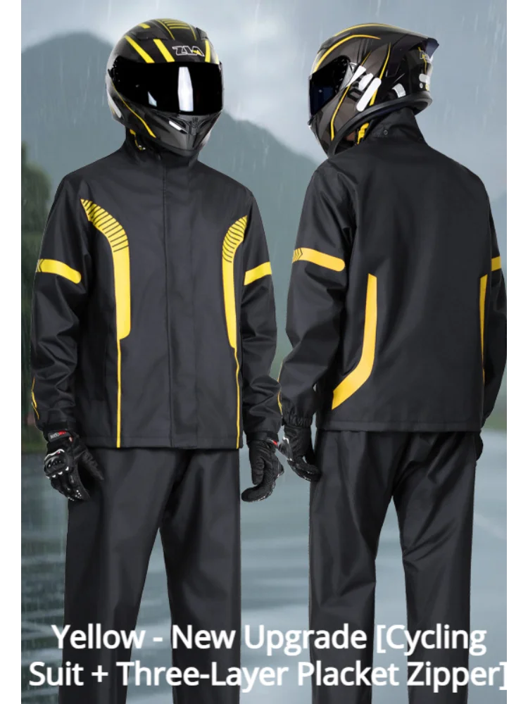 2026 New Model Motorcycle Raincoat Suit  Raincoat Set For Motorcycle Riding Clothing Against Heavy Rain Reflective Raincoat