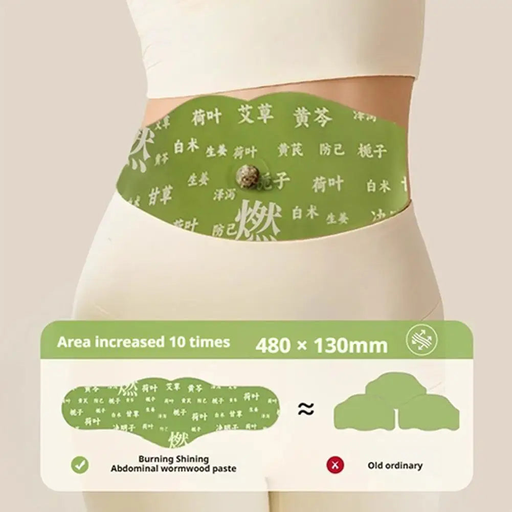 Body Shaping Patches Fast Burning Fat Mugwort belly button patch Improve Stomach Belly Slimming Stickers for Female Male