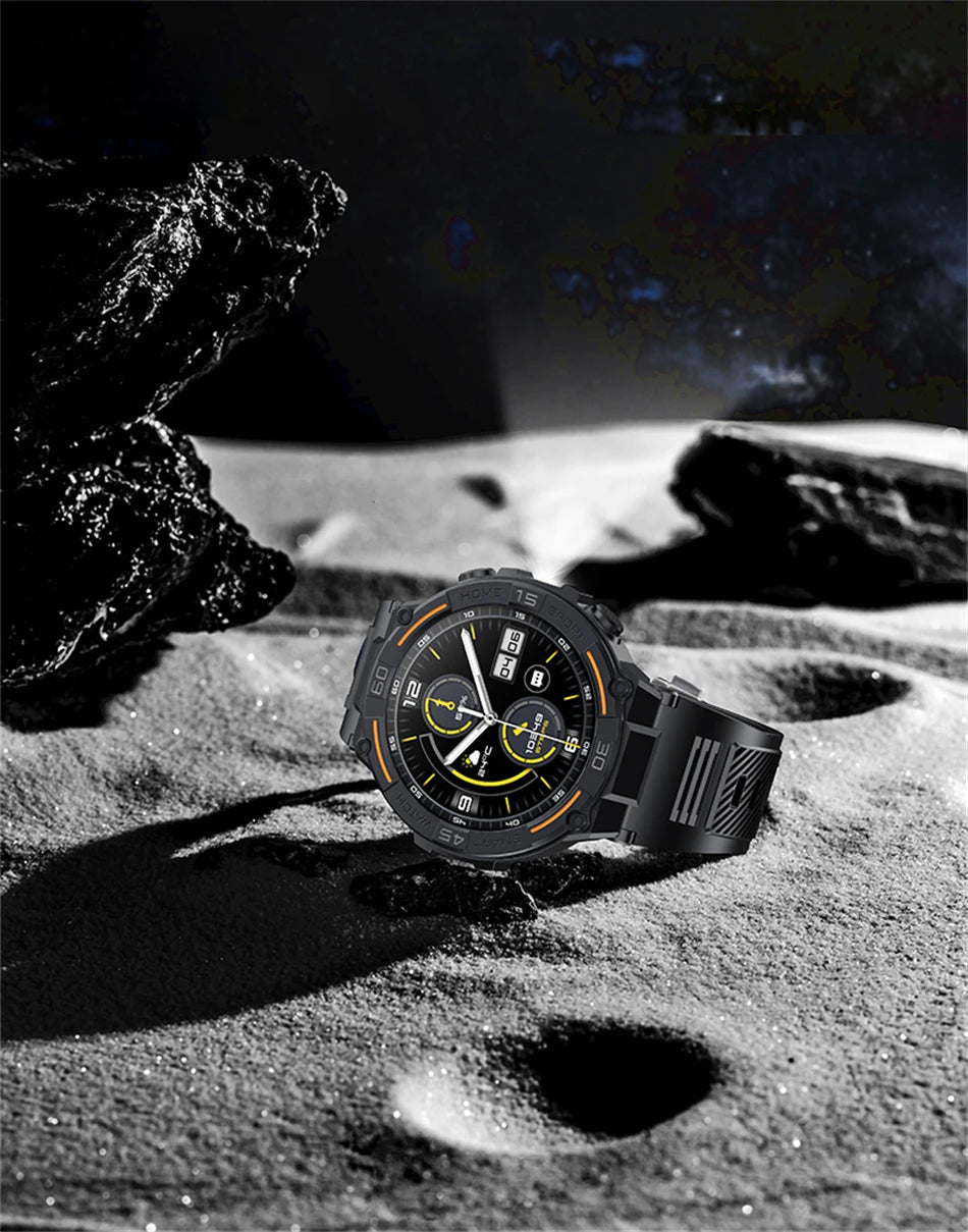 2026 New Military Outdoor Smart Watch GPS 1.52" Ultra HD Display Bluetooth Call Heart Rate IP69K Waterproof AI Smartwatch Men