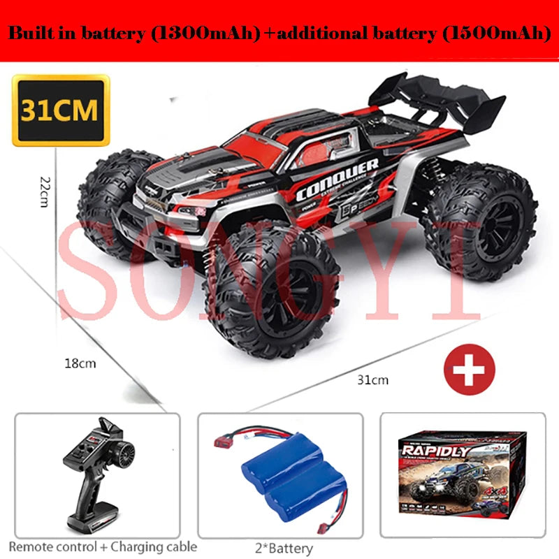 4WD 1:16 80KM/H Super Brushless 50KM/H Brushed RC Car 4x4 Off Road Remote Control High Speed Drift Racing Truck Toy Kids Adults