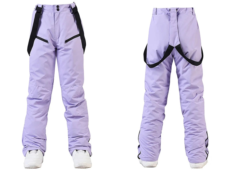 Winter Unisex Ski Pants Windproof Waterproof Snowboard Wear Outdoor Warm Snow Sports Pants Men Women Skiing Trousers