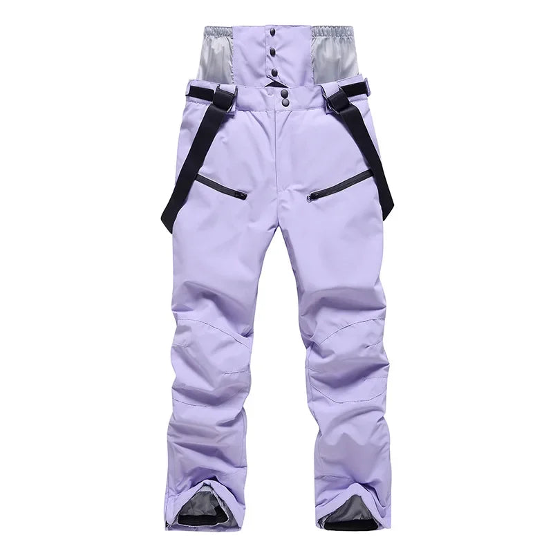 Winter Unisex Ski Pants Windproof Waterproof Snowboard Wear Outdoor Warm Snow Sports Pants Men Women Skiing Trousers