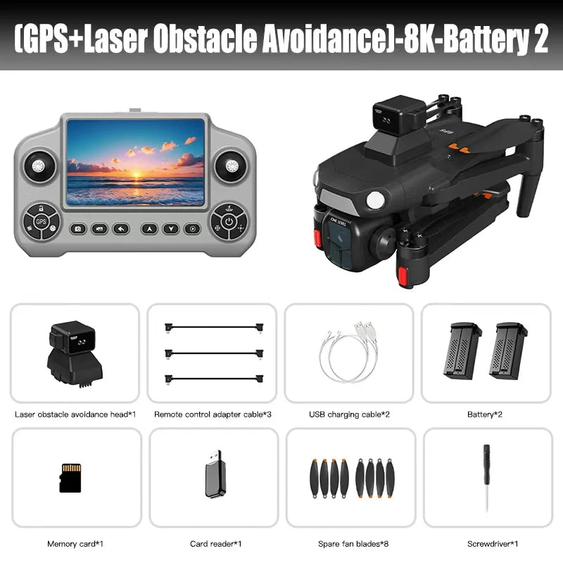 A1R 3S Original 8K Drone 4K Professional 5G GPS 360° Laser obstacle avoidance Brushless Foldable Quadcopter RC Distance 3KM Dron
