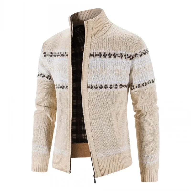 LEGIBLE 2025 Men's Sweaters Autumn Winter Wool Zipper Cardigan Sweaters Man Casual Knitwear Sweatercoat Male
