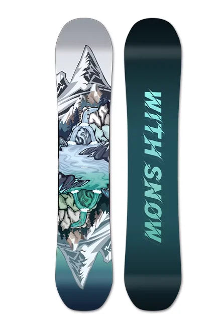 санки для катания Unisex Skiing Equipment All Terrain Area Flat Board Engraved Snowboard