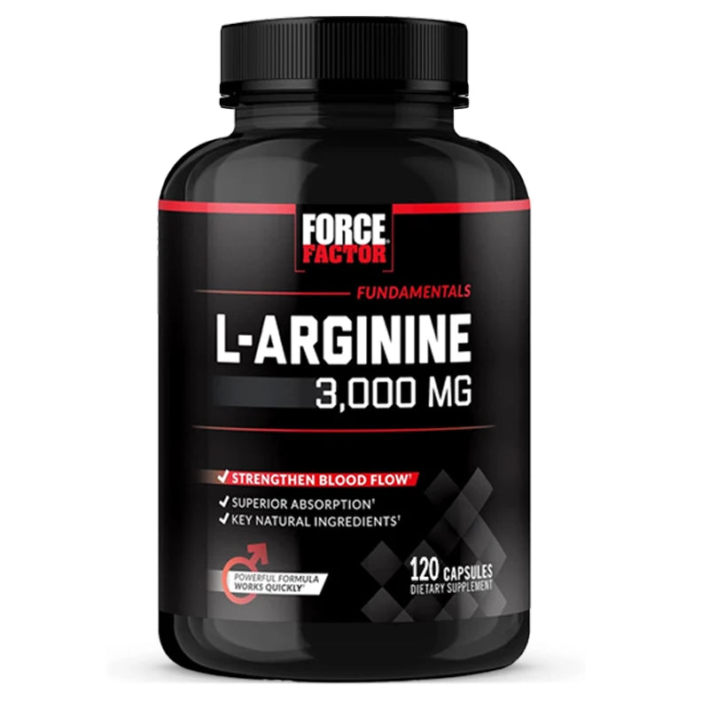 L-Arginine 3000MG - Helps Strengthen Muscles, Promote Blood Flow and Nutrient Delivery, and Improve Athletic Performance
