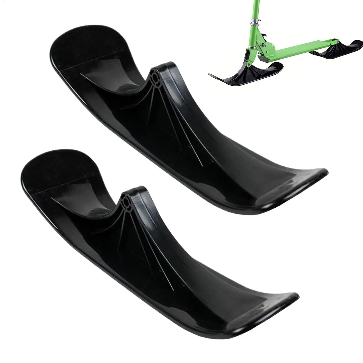 All-Terrain Snow Sled Conversion Kit, Lightweight Ergonomic Skis for Sand Grass Gravel, Year-Round Fun for Park Beach Outdoor