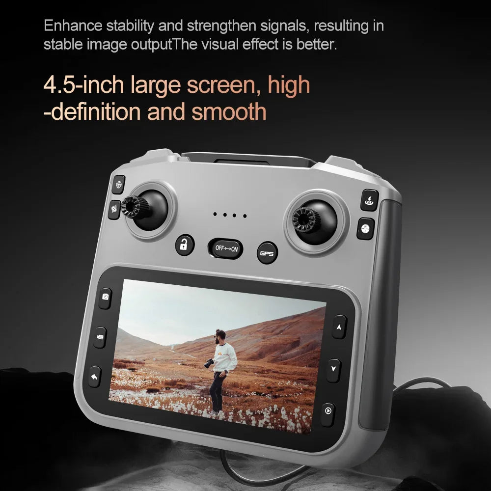 Original V198MAX GPS Drone 8K Professional Camera Aerial FPV Brush Laser Obstacle with Large Screen Remote Control Folding Dron