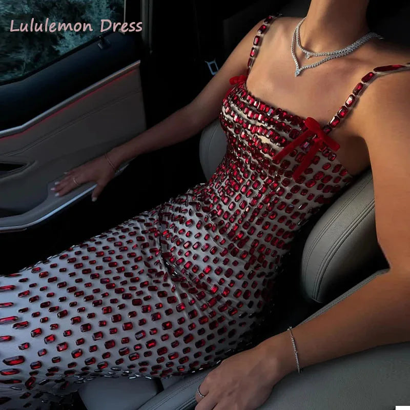 Customized Mermaid Sexy Beaded Tulle Evening Dress Exquisite Scarf Sleeveless Homecoming Dresses Fashion Special Occasion