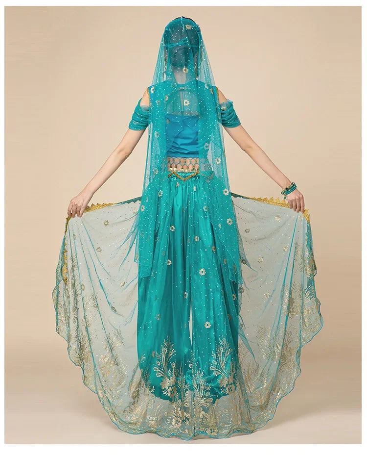 Belly Dance Dress Jasmine Princes Cosplay Dresses Han and Tang Chinese Style Cos Costume Girls female Belly Dance Outfits