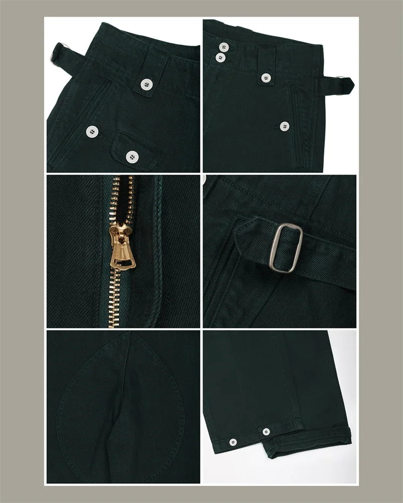 Second Order Army M40 Cargo Pants German Style Vintage Inspired Chino Trousers