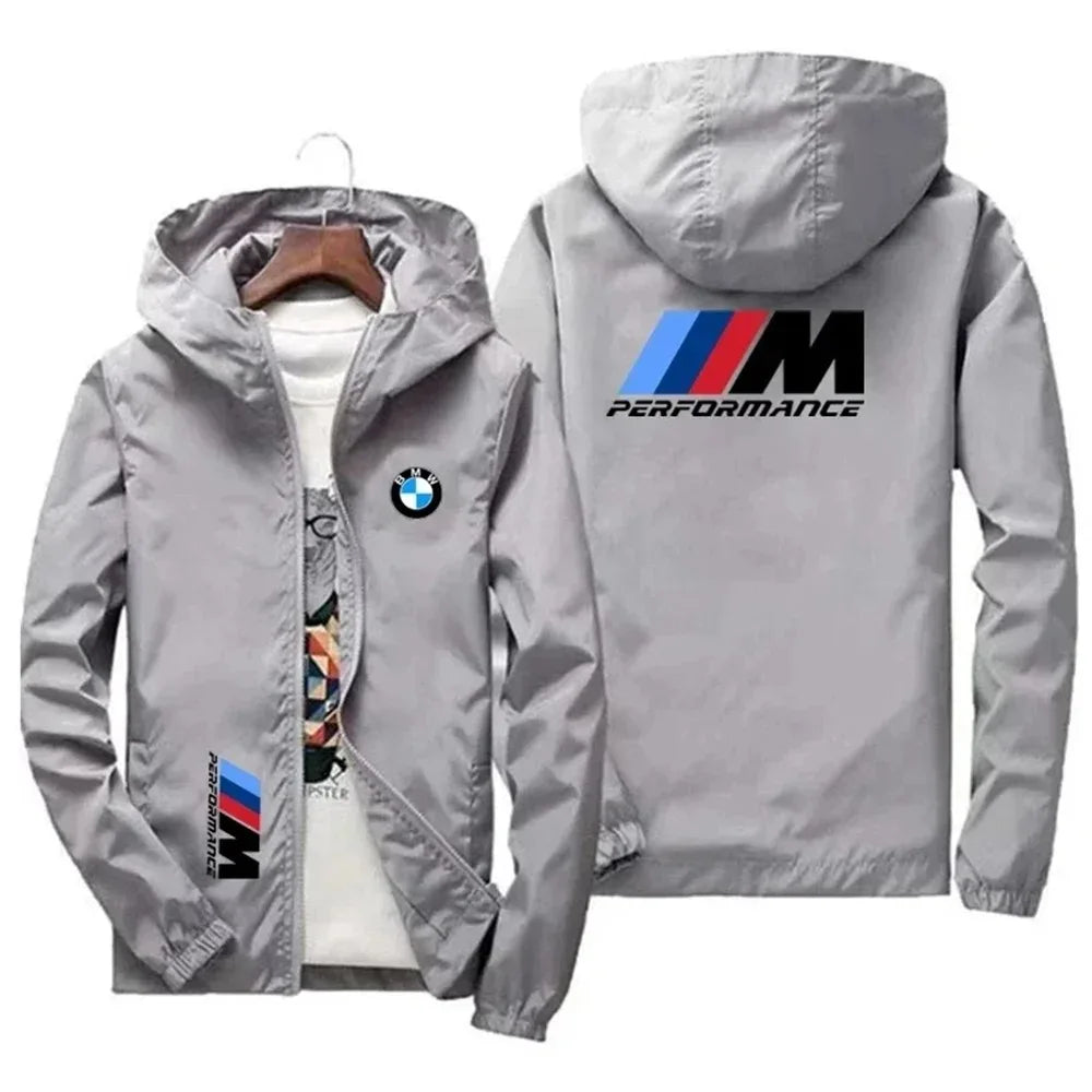 2026 BMW Bucket Hoodie Jacket Large-Sized Trendy Casual Sports Top for Spring And Autumn Stylish New Style