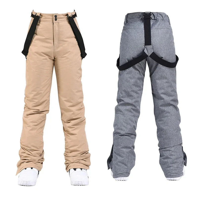 Winter Outdoor Mountain Waterproof Ski Pants For Men Women’s High Quality Windproof Warm Snow Trousers Ski Snowboarding Pants