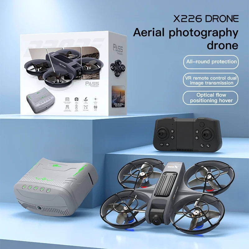 X226 Screen VR Control Drone 4K Professional Camera HD Aerial Photography Dual-Camera Omnidirectional Obstacle Avoidance Drone